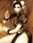  brown_eyes capcom chun-li female inuyou sepia street_fighter 