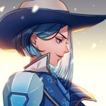  armor ashe_(overwatch) hanshi overwatch tagme 