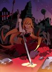  bakemonogatari katana kiss-shot_acerola-orion_heart-under-blade kizumonogatari kokorowatari monogatari_(series) solo sword weapon 