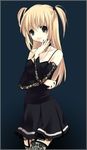  amane_misa artist_request blonde_hair death_note gothic smile solo twintails 