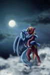  alicorn big_macintosh_(mlp) blue_hair blurred blush butt cloud cosmicunicorn cutie_mark equine female feral flying friendship_is_magic hair hasbro horn horse iram male mammal moon my_little_pony night nude pegacorn penetration penis pony princess_luna_(mlp) sex stars straight tail vaginal vaginal_penetration winged_unicorn wings 