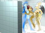  2004 bat bathing bent_over breasts canine chipmunk female fox krystal max_blackrabbit nipples pussy rape_face rouge_the_bat sally_acorn sega shower sonic_(series) star_fox tagme video_games wings 