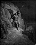  engraving greyscale gustave_dor&#233; gustave_dor&eacute; human illustration male mammal monochrome paradise_lost proper_art satan solo wings 