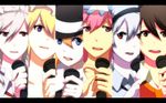  bad_id bad_pixiv_id blonde_hair blue_eyes brown_eyes brown_hair column_lineup face hairband hakurei_reimu hat izayoi_sakuya kirisame_marisa konpaku_youmu letterboxed maid_headdress microphone multiple_girls music open_mouth orange_hair parody pink_eyes pink_hair purple_eyes red_eyes saigyouji_yuyuko silver_hair singing touhou umakatsuhai uta_no_prince-sama yakumo_yukari 