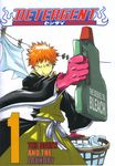  apron bleach bleach_(chemical) detergent gloves kurosaki_ichigo laundry laundry_basket male_focus parody pun solo 