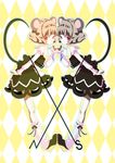  alternate_color animal_ears bad_id bad_pixiv_id dual_persona grey_hair jewelry mouse_ears mouse_tail multiple_girls nazrin pendant red_eyes ruiruiru short_hair symmetry tail touhou 