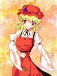  aki_minoriko blonde_hair dress food fruit grapes hat mozya red_eyes short_hair solo touhou 