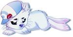  ambiguous_gender bear bunny/seal cub hat hybrid lagomorph mammal plain_background pok&#233;walker pokewalker polar_bear pouting rabbit seal solo sully transparent_background vengefulspirits young 