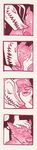  bust canine demon eye_contact eyes_closed jockstrap looking_at_each_other male mammal monochrome photo_booth pink_and_white underwear weirdthingswithanatomy wolf 