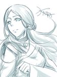  avatar:_the_last_airbender avatar_(series) bad_id bad_pixiv_id blue_eyes choker jewelry katara long_hair monochrome smile_(pixiv1491362) solo the_legend_of_korra 