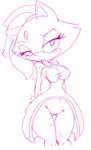  abstract_background blaze_the_cat blush bottomless breasts cat clothed clothing feline female half-dressed looking_at_viewer mammal pink_and_white plain_background pussy sega simple_background solo sonic_(series) tight_clothing ventusshadow white_background 