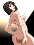  artist_request ass breasts brown_hair censored character_request full_metal_panic full_metal_panic! hand_on_hip highres hips misoya nipple nipples nude red_eyes short_hair xia_yu_lan 
