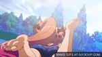  andou_mirai barefoot feet gif itsuka_tenma_no_kuro_usagi swimsuit 