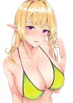  bikini_top cleavage elf odya pointy_ears tagme wet 