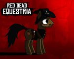  equine friendship_is_magic gun hasbro hat horse john_marston male my_little_pony pony ranged_weapon red_dead_redemption vest weapon 
