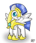  blue_eyes equine feral friendship_is_magic hasbro male mammal my_little_pony pegasi_guard_(mlp) pegasus plain_background royal_guard_(mlp) solo standing uniform unknown_artist white_background wings 