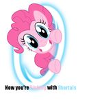  female feral friendship_is_magic fur hasbro horse mammal my_little_pony pink_fur pinkie_pie_(mlp) pinkie_pie_out_of_fucking_nowhere plain_background pony portal_(series) solo unknown_artist valve white_background 