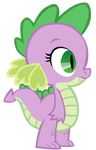  barb_(mlp) crossgender cub dragon female friendship_is_magic green_eyes hasbro my_little_pony plain_background scales scalie solo spike_(mlp) transparent_background unknown_artist young 