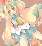  bad_id bad_pixiv_id bell blazblue blonde_hair green_eyes hairband long_hair low-tied_long_hair platinum_the_trinity quad_tails smile sxupxdxxy two_side_up 