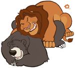  anal baloo bear chubby crossover dakota-bear disney doggystyle feline feral from_behind gay happy happy_sex interspecies jungle_book lion male mammal mufasa penetration sex talespin the_lion_king 