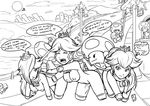  princess_daisy princess_peach princess_rosalina smb super_mario_bros. tanoshyht toad 