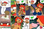  abuse_of_power breasts caprine clothed clothing comic contract domination erection fellatio female hair horn lammy_lamb licking male mammal nipples oral oral_sex parappa_da_rappa parappa_the_rapper penis r!p red_hair scared sex sheep shirt shirt_lift straight tears titfuck tongue um_jammer_lammy 