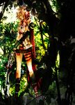  final_fantasy final_fantasy_xiii forest lightning_(ff13) lightning_farron nature sad sword weapon 