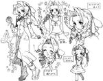  aerith_gainsborough crisis_core_final_fantasy_vii final_fantasy final_fantasy_vii greyscale monochrome sketch translation_request yonesuke 