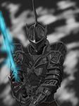 armor aura demon's_souls fighting_stance full_armor gackt-c helmet knight male_focus penetrator solo souls_(from_software) sword weapon 