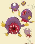  blood creepy drifblim pokemon teeth 