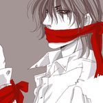 alucard_(hellsing) bound hellsing lowres male_focus non-web_source oekaki red_eyes ribbon solid&amp;etc solo tied_up 