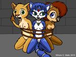  anthro anthrofied bound breasts canine crossover disney feline female fox jewelry krystal lion mammal nala nintendo nipples nude pussy rodent sally_acorn sega sonic_(series) sonic_team star_fox the_lion_king video_games whore_o._matic whoreomatic 