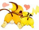  &lt;3 all_fours anus balls butt chibi hindpaw looking_at_viewer looking_back male nintendo nude paws penis pikachu plain_background pok&#233;mon pokemon raichu raised_tail schnecken tongue tongue_out video_games white_background 