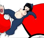  anthro breasts chubby female nintendo pok&#233;mon pok&#233;morph pokemon sleeping snorlax unknown_artist video_games 