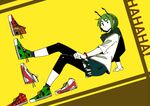  antennae bad_id bad_pixiv_id contemporary green_eyes green_hair peptide shoes shorts solo touhou wriggle_nightbug yellow 