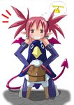  artist_request bag blush disgaea etna grin loli prinny satchel simple_background smile sweat 