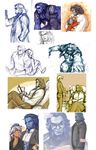  age_difference artist_request beast blush breasts child cleavage dark_skin fur highres hug marvel silver_hair size_difference smile storm storm_(x-men) white_hair x-men young younger 