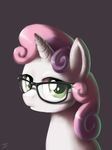  equine female friendship_is_magic glasses hasbro horse mogasaki my_little_pony pony solo sweetie_belle_(mlp) young 
