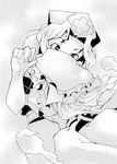  buchi_maru comic greyscale monochrome multiple_girls saigyouji_yuyuko touhou yagokoro_eirin 