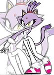  2009 blaze_the_cat breasts cat clothing darkminou feline female long_arm long_arms looking_at_viewer mammal nipples pants plain_background sega shoes small_breasts solo sonic_(series) tail topless white_background yellow_eyes zoom_layer 