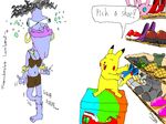  boots female francheska_lombardi merkley nintendo pikachu plain_background pok&#233;mon pok&eacute;mon shoe smile unknown_artist video_games white_background 