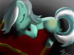  absurd_res brony_on_the_way cutie_mark equine female feral friendship_is_magic hasbro hi_res horse lyra_(mlp) lyra_heartstrings_(mlp) mammal my_little_pony pillow pony resting sleeping solo unicorn 