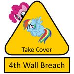  english_text equine female feral friendship_is_magic fur hasbro horse mammal my_little_pony pegasus pink_fur pinkie_pie_(mlp) pinkie_pie_out_of_fucking_nowhere plain_background pony rainbow_dash_(mlp) random sign text transparent_background unknown_artist wings 