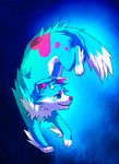  &hearts; ambiguous_gender blue_eyes blue_theme canine cool_colors dog falvie feral fionbri mammal solo 