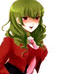  07th_expansion green_hair leviathan_(umineko) necktie no_naku_koro_ni_(series) red_eyes smile stakes_of_purgatory umineko_no_naku_koro_ni uniform 