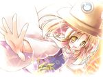  blonde_hair eyes hat highres kibushi md5_mismatch moriya_suwako solo touhou yellow_eyes 