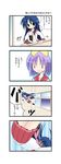  4koma ahoge aotan_nishimoto comic hiiragi_tsukasa izumi_konata lucky_star multiple_girls ribbon ryouou_school_uniform school_uniform serafuku translated 