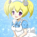  android blonde_hair bow lil_miss_marshmallow mother_(game) mother_3 pikanchu purple_eyes solo 