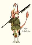  blade female firefoot_clan halberd hunter katzbalger lanx mahu murcifer plain_background polearm solo weapon white_background 