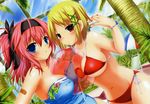  2girls bikini cleavage hime_nochi_honey swimsuit yuunagi_seshina 